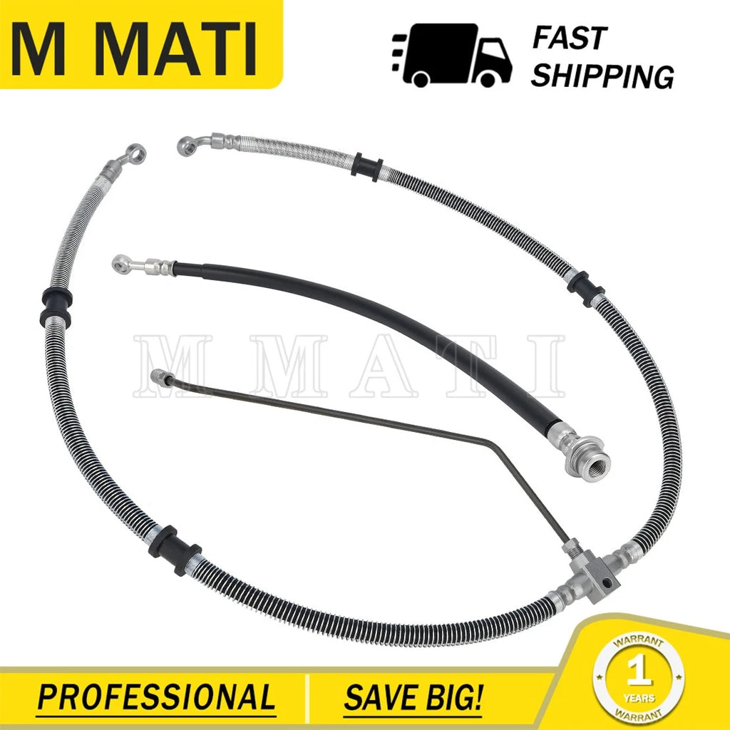 Front Brake Hose Line & Pipe Kit for Yamaha YFM450 4x4 Grizzly (2011–2014)