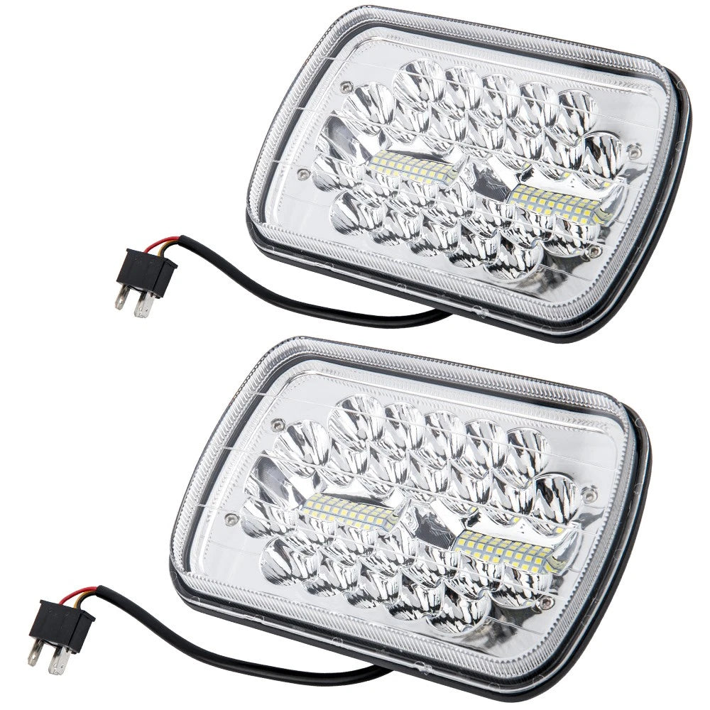 2X 5"x7" LED Headlight H6014/H6054 for Toyota Ford Jeep Nissan