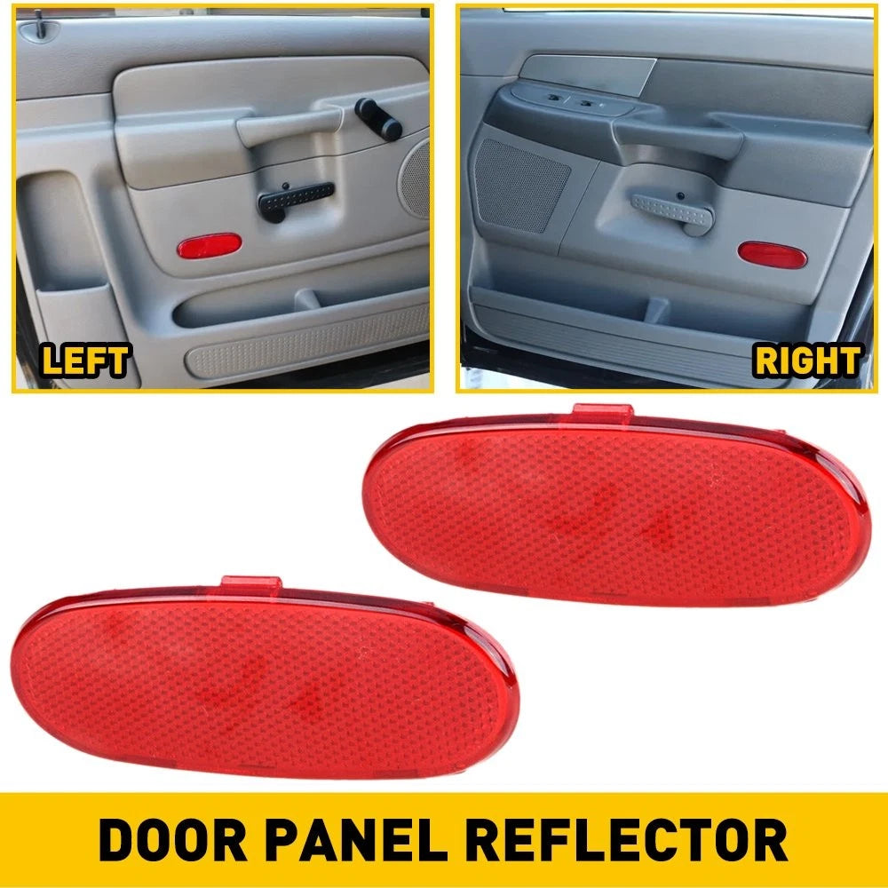 2X Interior Door Panel Reflector Light Lens for Dodge Ram 2500 (2003–2009)