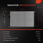 Radiator and Cooling Fan Assembly Kit for Jeep Cherokee (2014–2023)