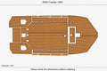 EVA Pad Teak Deck Faux Flooring Mat for Tracker 1564 (2023)