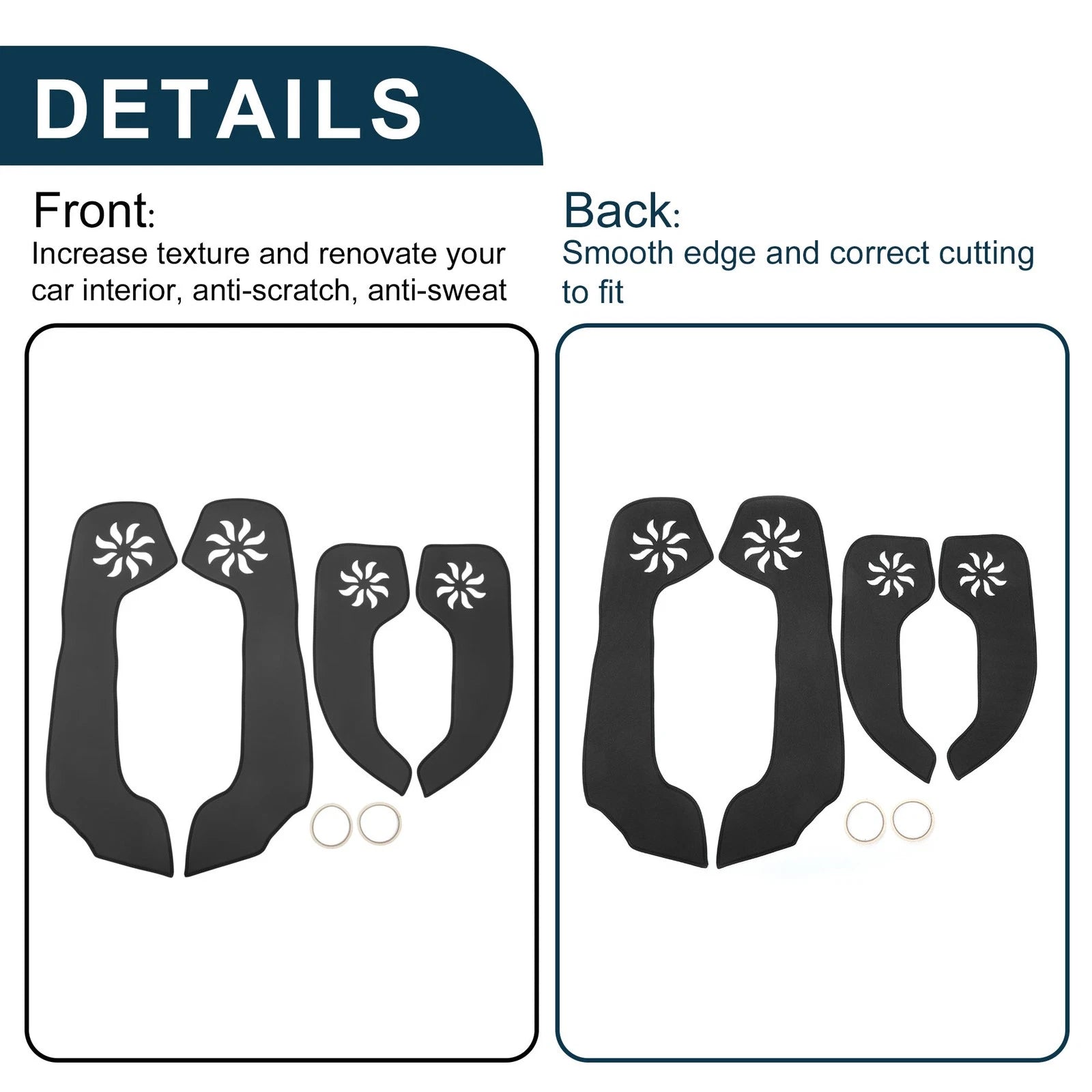 Set of 1 Car Door Anti Kick Pad Sticker Protector for Kia Forte (2009–2016)