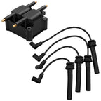 Ignition Coil & Spark Plug Wire Set for Dodge Neon/Stratus/Jeep Liberty (2001–2007)