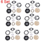 Set of 6 Carburetor Repair Kits for Zama RB-42 Stihl 08 08S 070 090 TS350 TS360