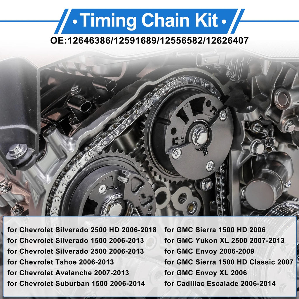 Timing Chain Kit No.12646386 for Chevrolet Silverado Corvette Camaro Impala (2000–2023)