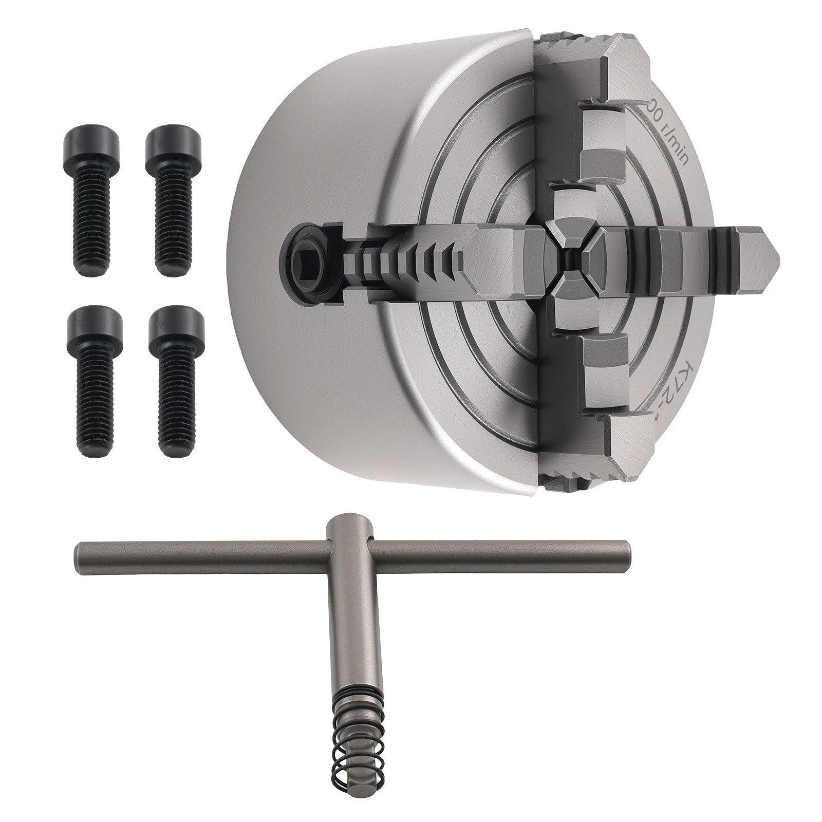 4 Jaw Self Centering Lathe Chuck for K72-100 (100mm)