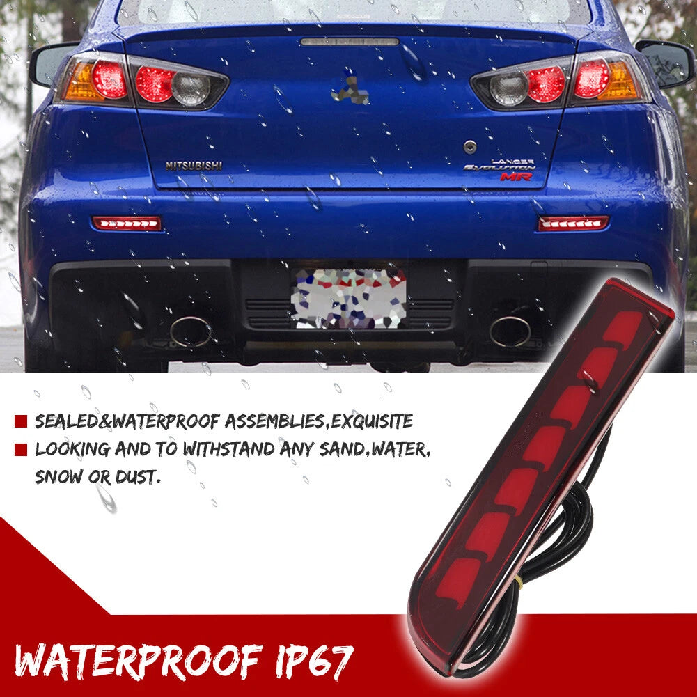 LED Rear Brake Tail Light with Sequential Turn Signal for Mitsubishi Lancer Evo