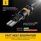 2X Amber LED Side Marker Light Bulb for AUXITO T10 168 194