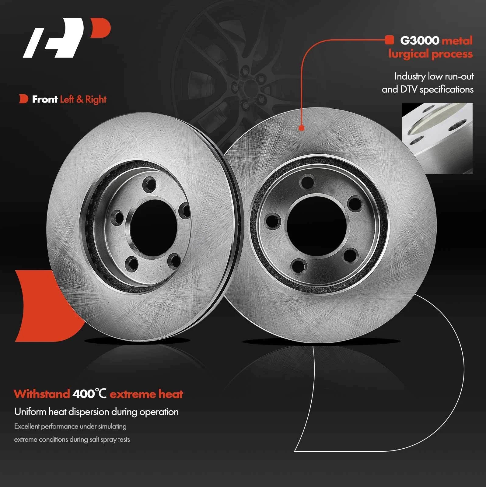 Front Disc Brake Rotor for Ford Taurus, Thunderbird, Mercury Sable (1994-2000)