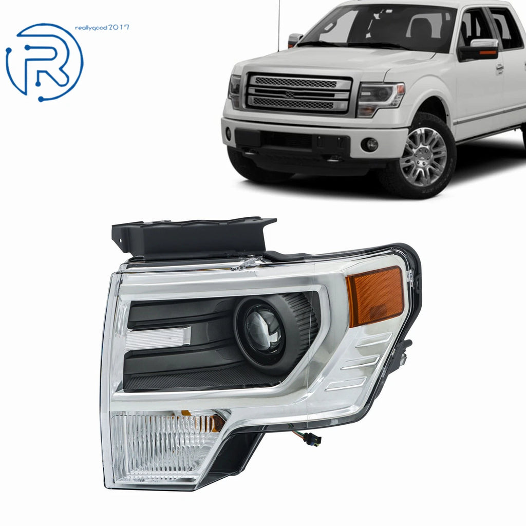 HID Chrome Projector Headlights for Ford F150 (2013–2014)
