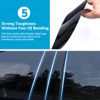 Set of 6 Black Window Trim Covers for Cadillac CTS (2014–2020)