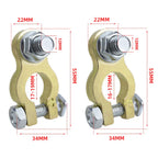 Copper Battery Terminal Connectors Kit for Car, Marine, Boat, Truck, RV