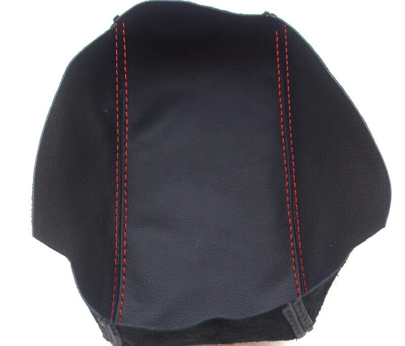 Leather Synthetic Console Armrest Cover for Lexus IS300 (2001–2005) Red Stitch
