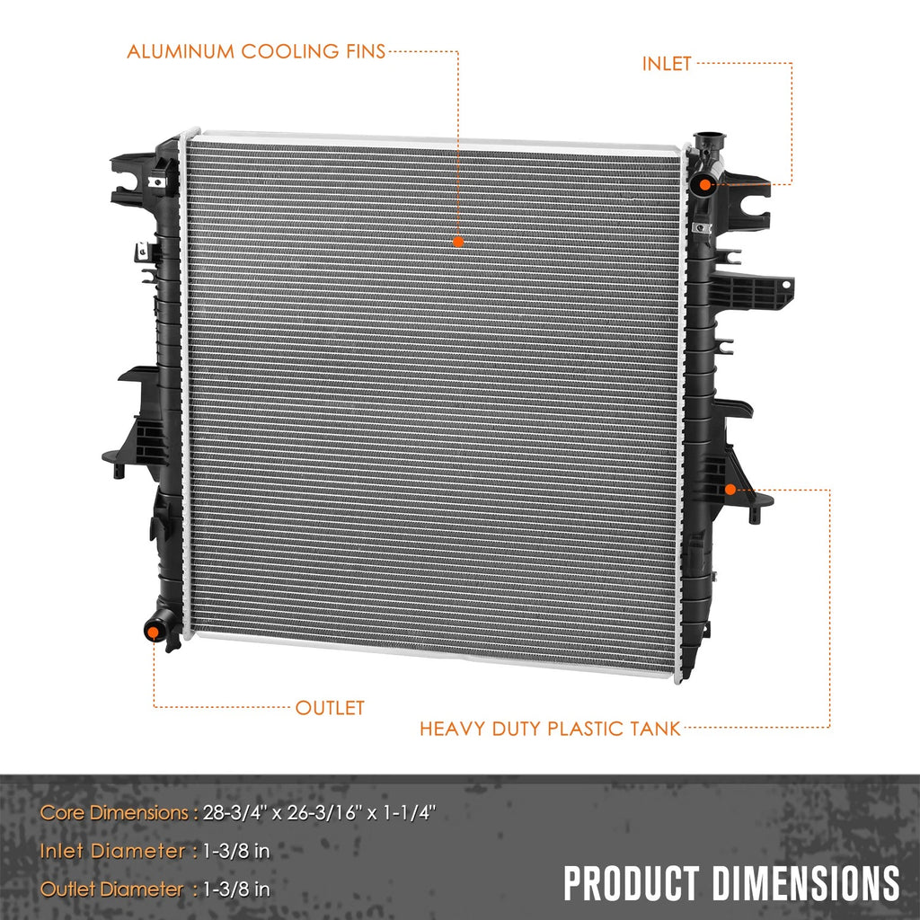 Aluminum Cooling Radiator DPI-13595 for Infiniti QX56 QX80 Nissan Armada (2011–2020)