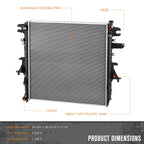 Aluminum Cooling Radiator DPI-13595 for Infiniti QX56 QX80 Nissan Armada (2011–2020)