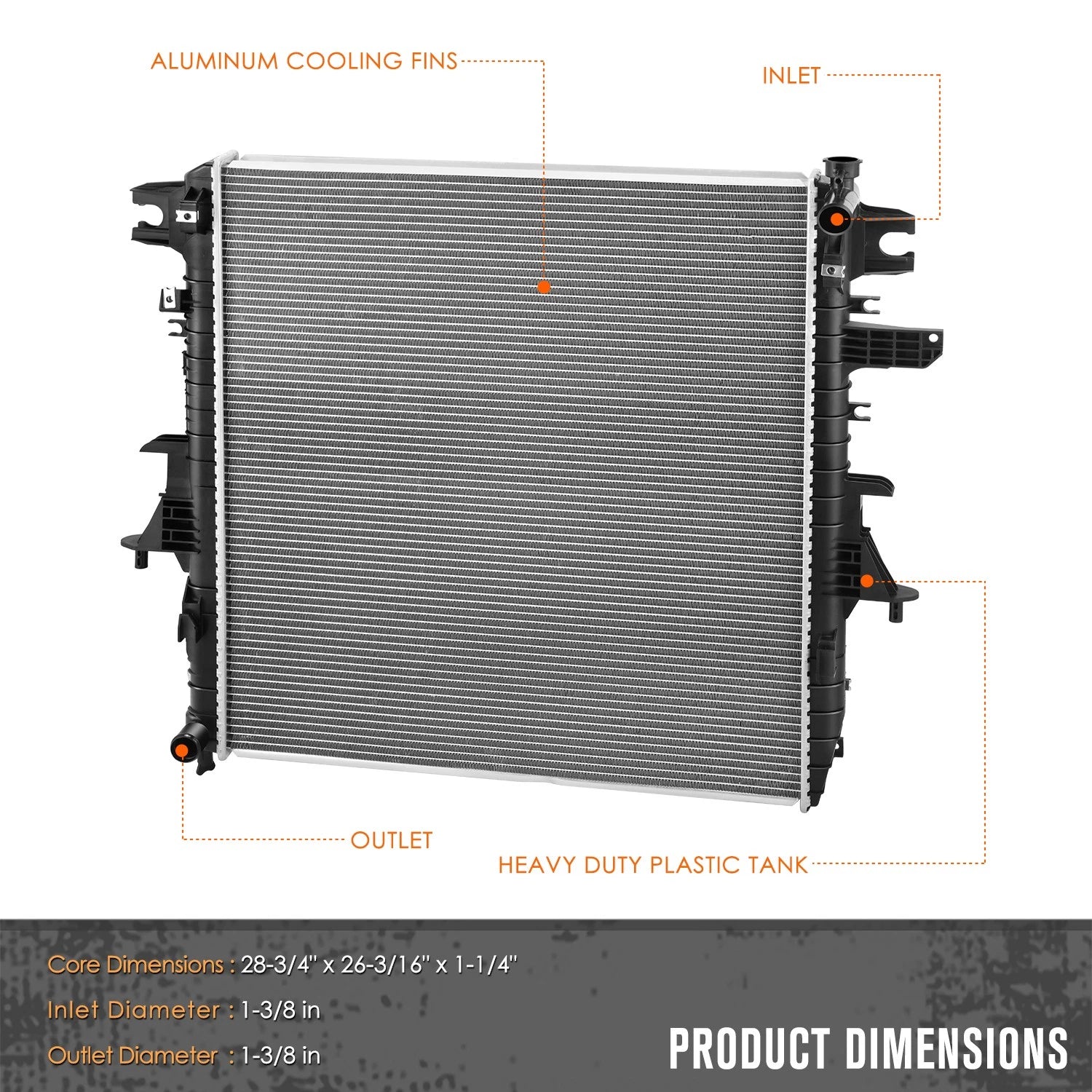 Aluminum Cooling Radiator DPI-13595 for Infiniti QX56 QX80 Nissan Armada (2011–2020)