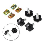 Set of 4 Saddlebag Lever Lock Bolts & Nuts for Glide King Touring (1996–2019)