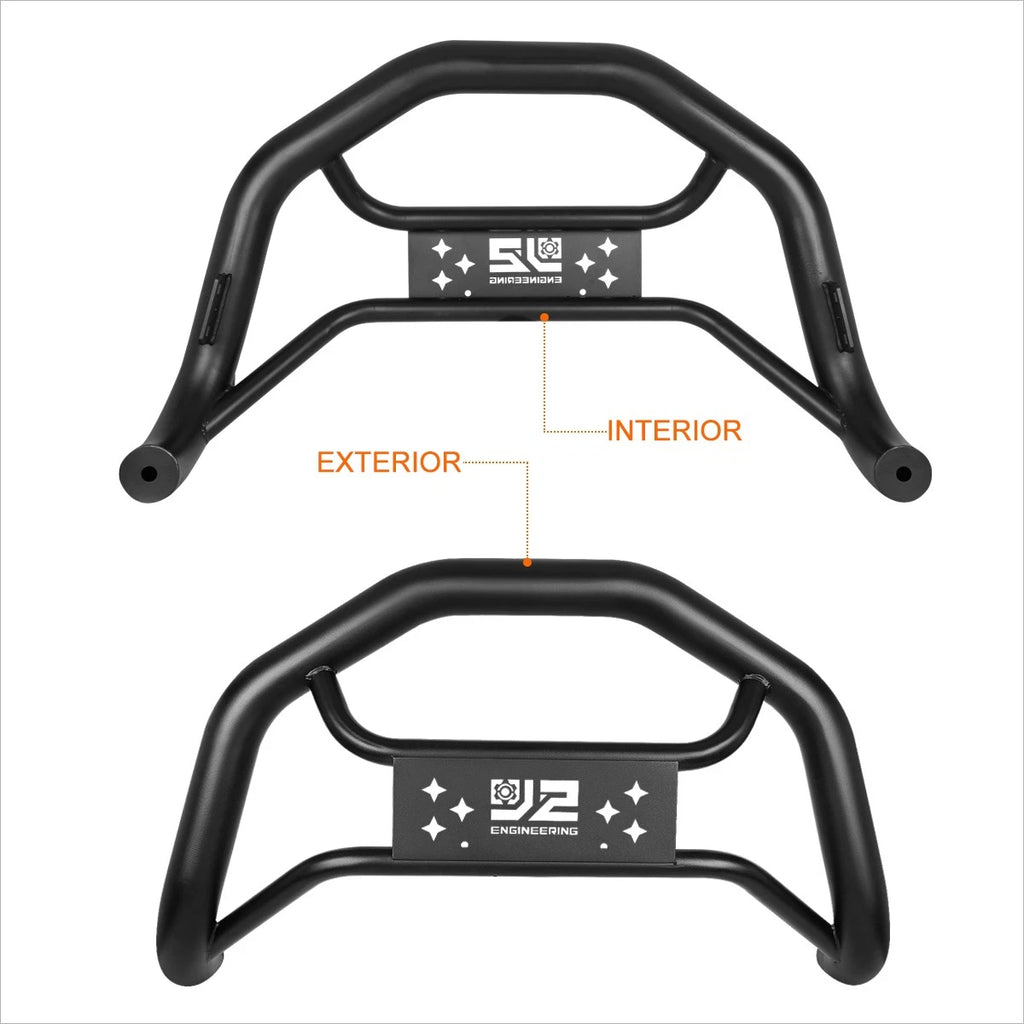 J2 Carbon Steel Bull Bar Bumper Grille Brush Guard for Silverado/Sierra (2007–2020)