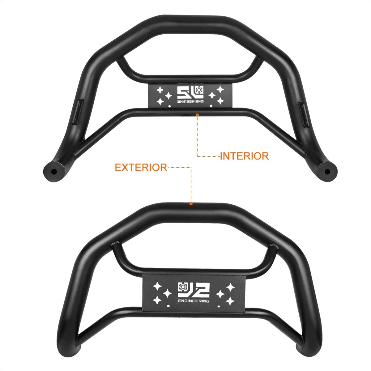 J2 Carbon Steel Bull Bar Bumper Grille Brush Guard for Silverado/Sierra (2007–2020)