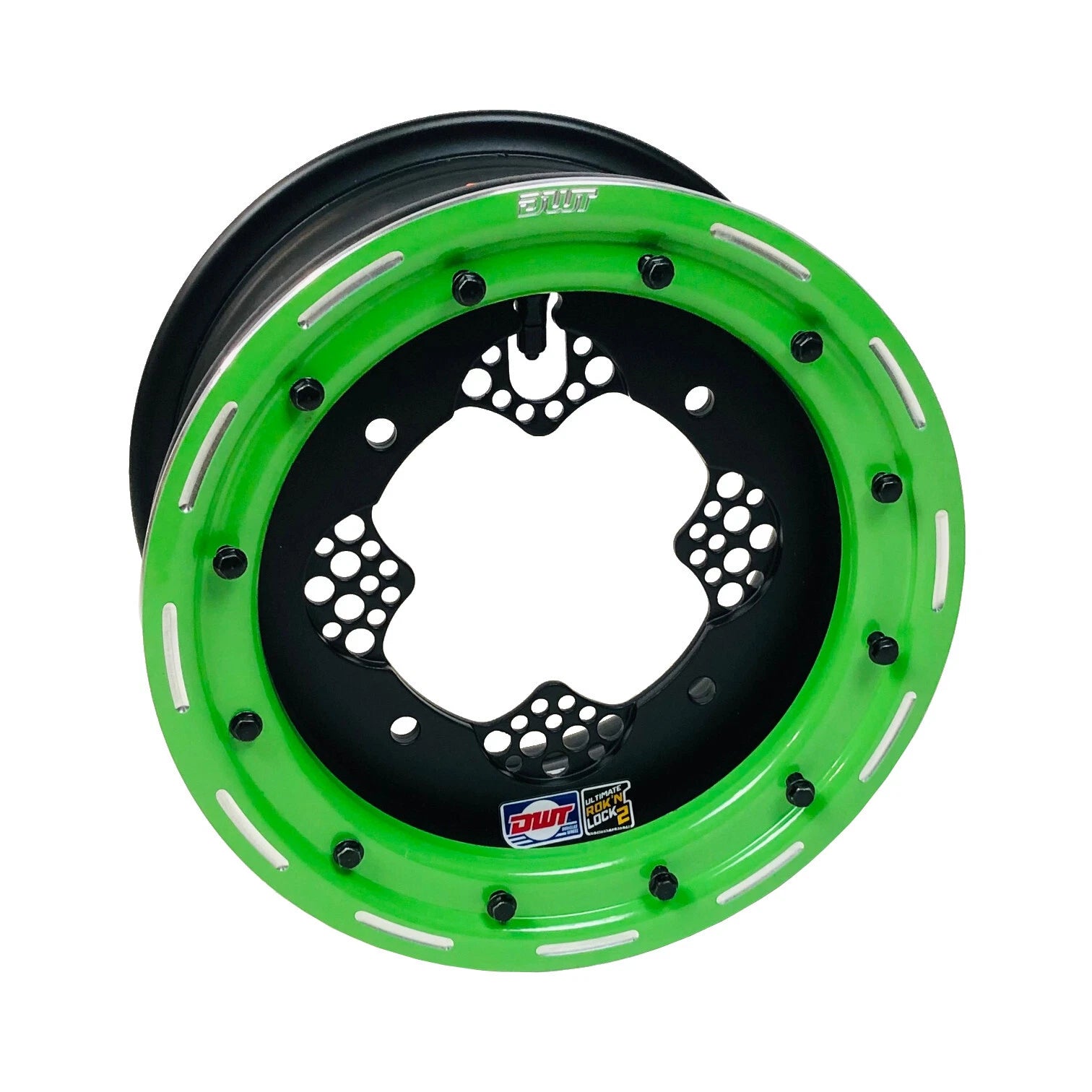 2X DWT ROK'N LOK Front Beadlock Rim Wheel 10" 10x5 4/156 for Banshee 350 (1987–2006)