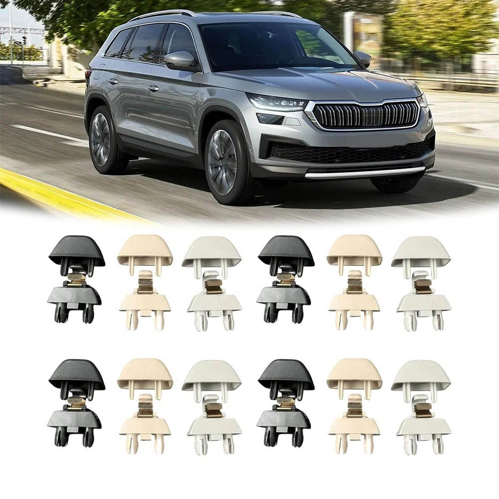 Set of 4 Sun Visor Support Clamps for Volkswagen Passat, Polo, Skoda