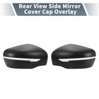 Pair Rearview Mirror Cover Overlay Matte Black for Nissan X-Trail Rogue (2014–2021) 655692415955