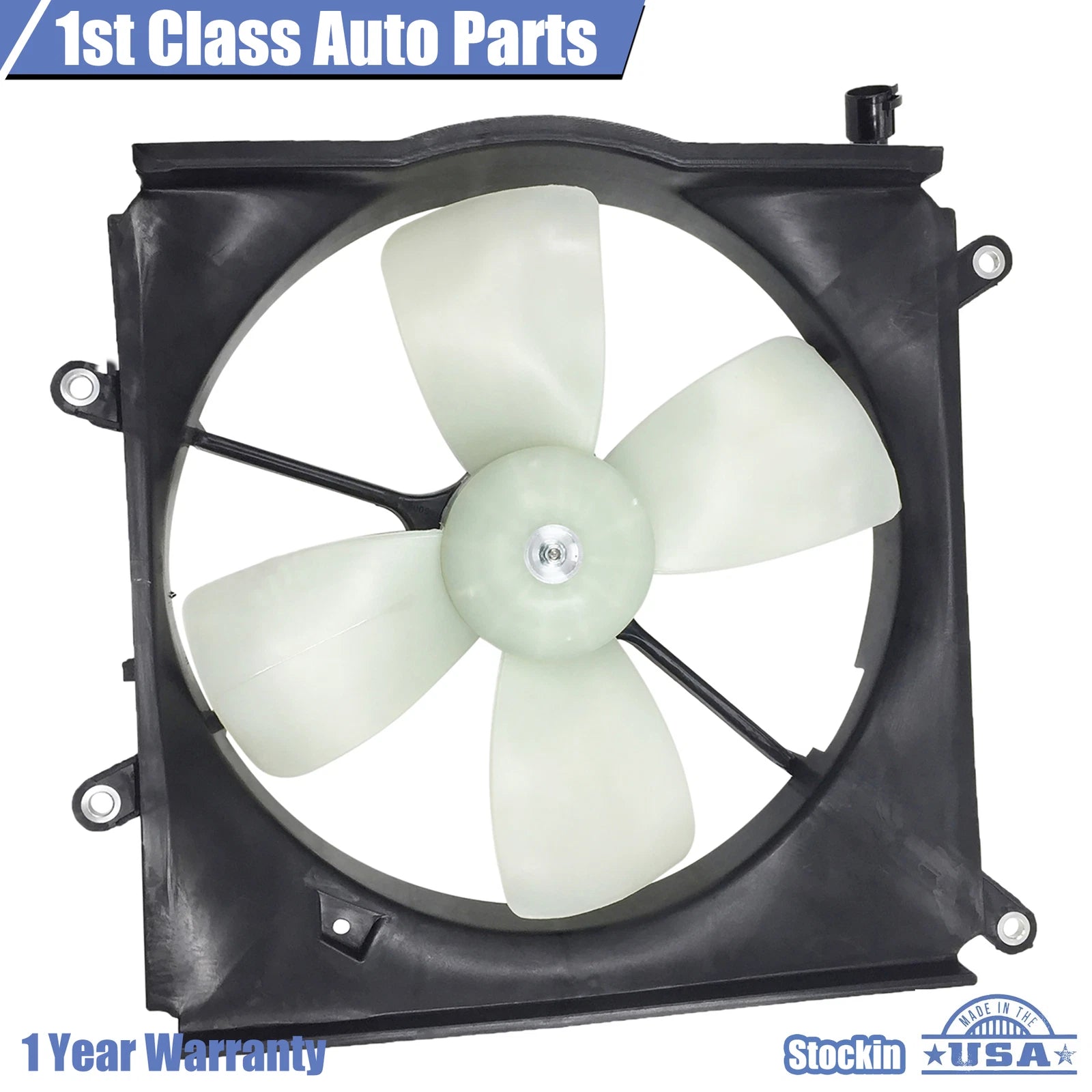 Radiator Cooling Fan Assembly for Toyota Corolla (1989–1992)