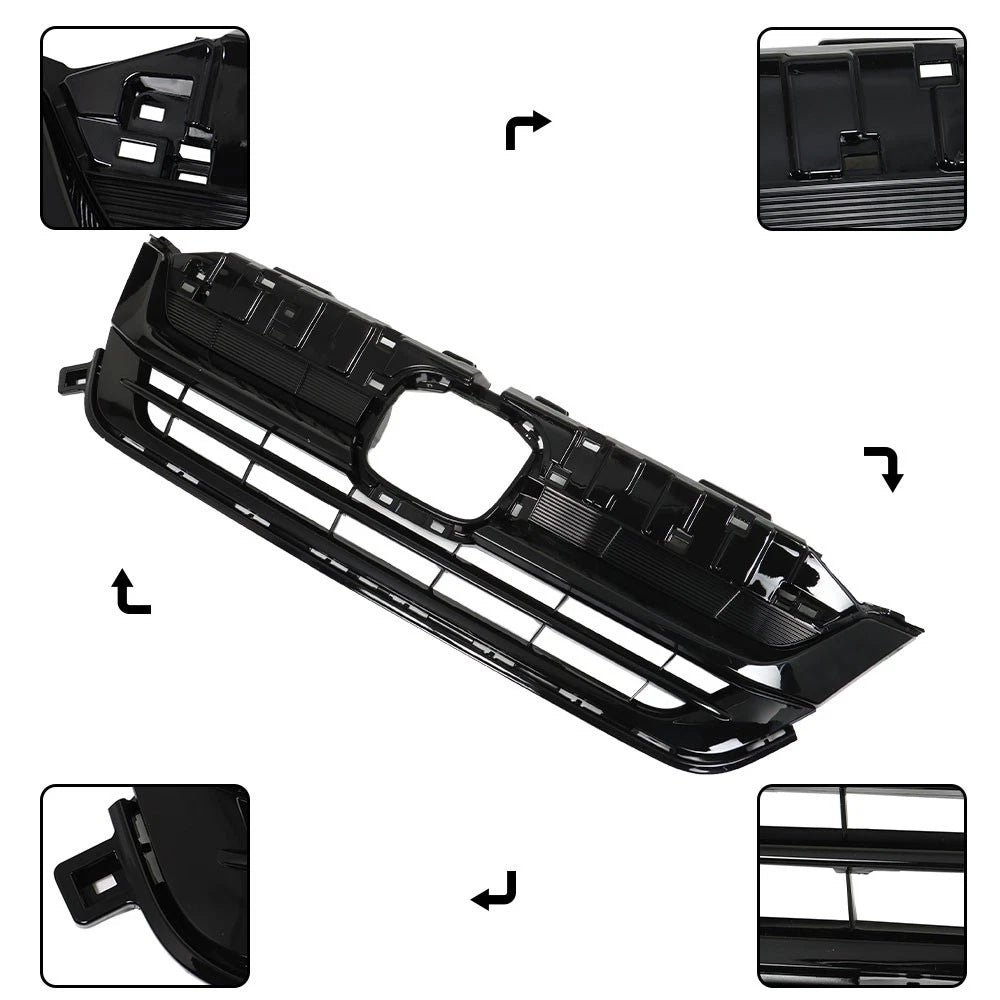 Front Upper Grille Assembly for Honda Pilot (2019-2021) Black