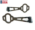 Tail Light Brackets Slotted Straight Steel Replacement for Model A (1928–1931)