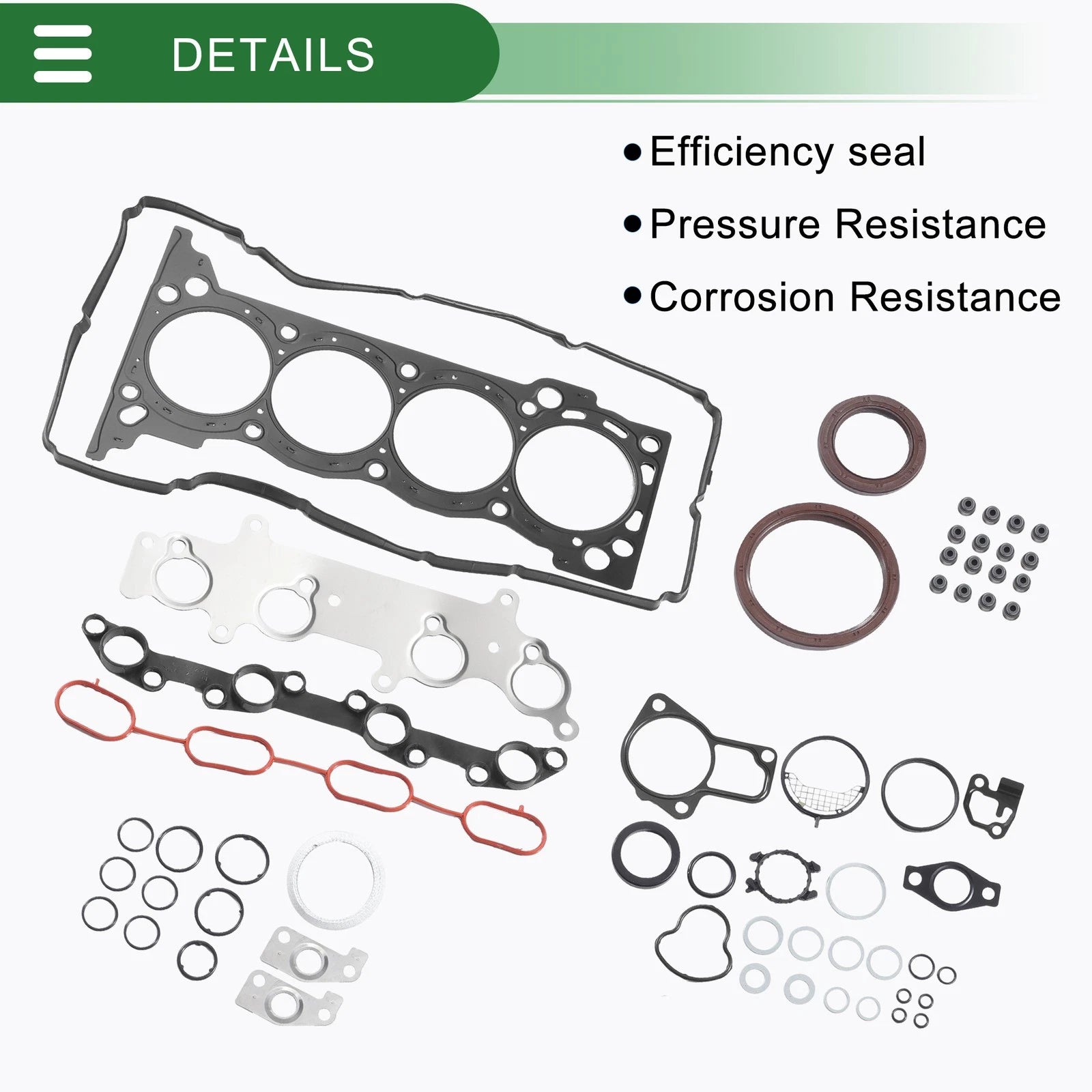 Cylinder Head Gasket Kit No. 0411175961 for Toyota 2TR/TRJ120 (Years Unspecified)