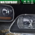 Set of 2 Lightning Style Headlights for Ford F-150 Expedition (1997–2003)