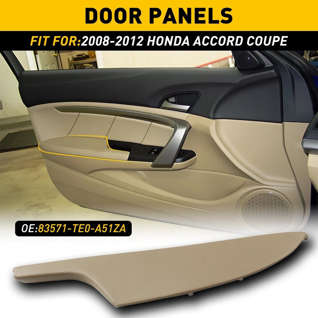 Front Driver Left Door Panel Armrest Leather for Honda Accord Coupe (2008–2012)