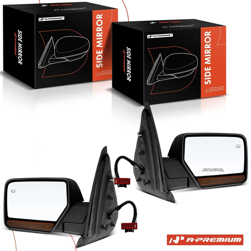 Power Mirror Pair for Ford Expedition (2011) - Manual Fold, Signal, Heated