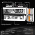 C-LED Headlight + Bumper Signal + Corner Lamps for Chevy C/K (1994–2000)
