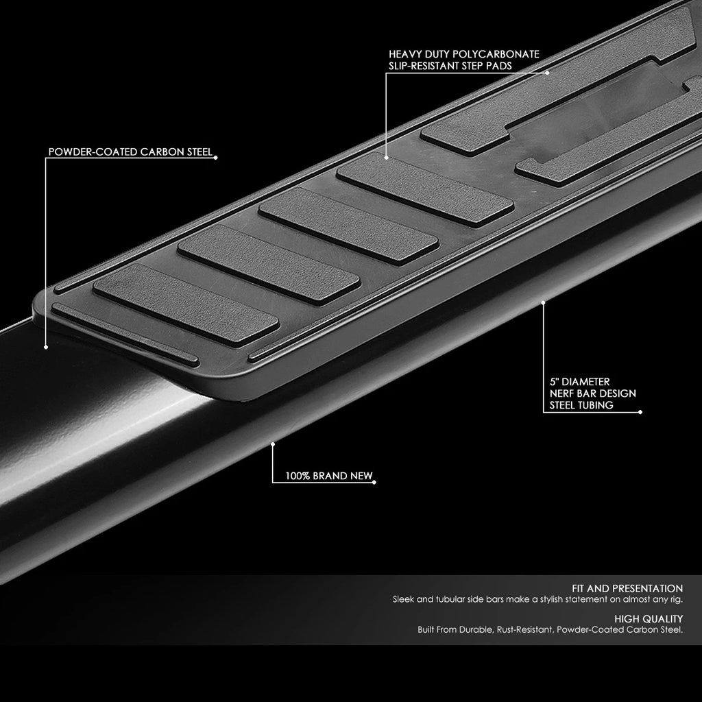 5" Oval Nerf Step Bars for Silverado Sierra Crew Cab (2019–2022)