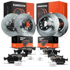 Set of 4 Drilled Brake Rotors & Ceramic Pads for BMW X5 (2000–2006)