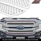 Stainless Chrome Mesh Grille for Ford F-150 King Ranch/Platinum (2018-2020)