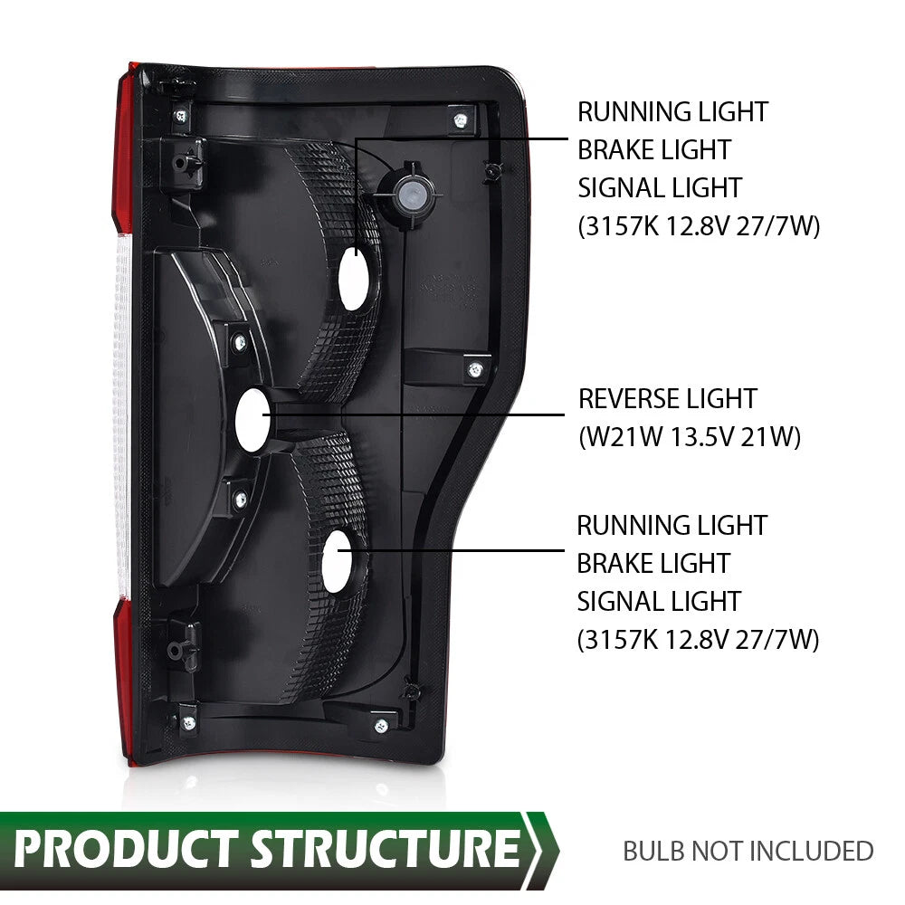 Left Tail Light Brake Lamp for Ford F250 F350 Super Duty (2017–2019)