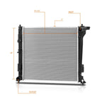 Aluminum Core Cooling Radiator DPI-13577 for Hyundai Tucson (2016–2018)