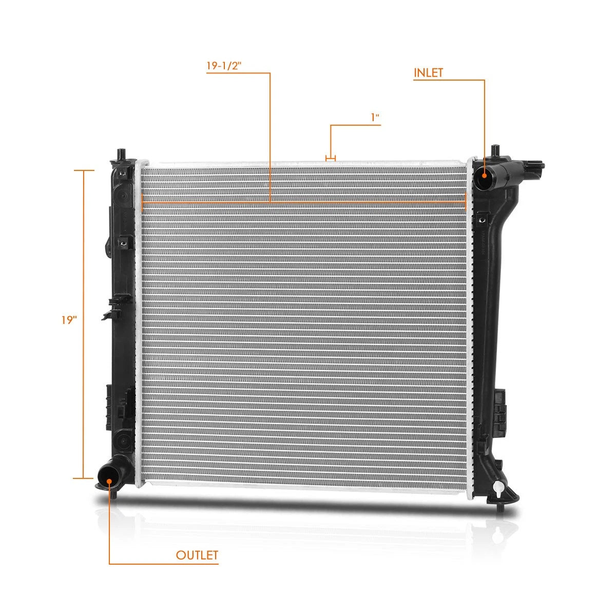 Aluminum Core Cooling Radiator DPI-13577 for Hyundai Tucson (2016–2018)