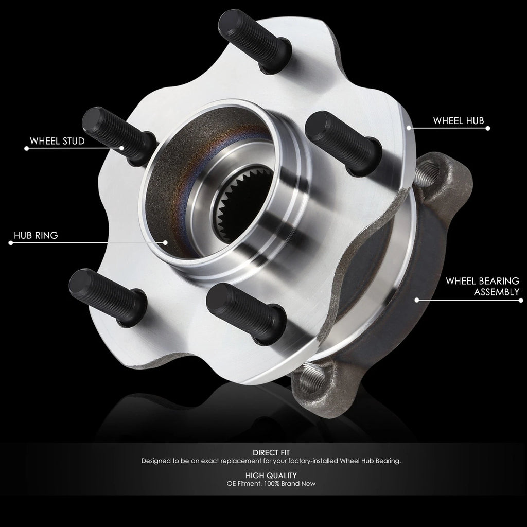 Set of 2 Wheel Bearings & Hubs for Nissan Pathfinder Murano QX60 JX35 (2013–2019)