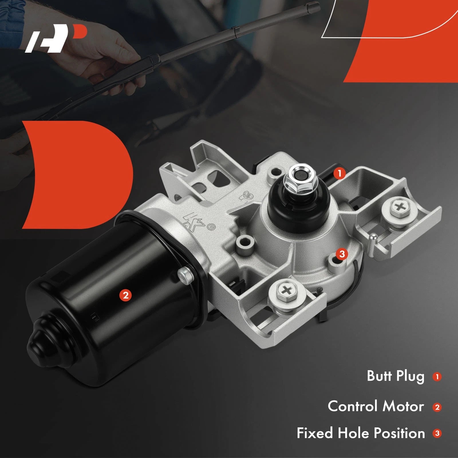 Wiper Motor for Hyundai Accent (2018–2022) Kia Rio (2018–2023)