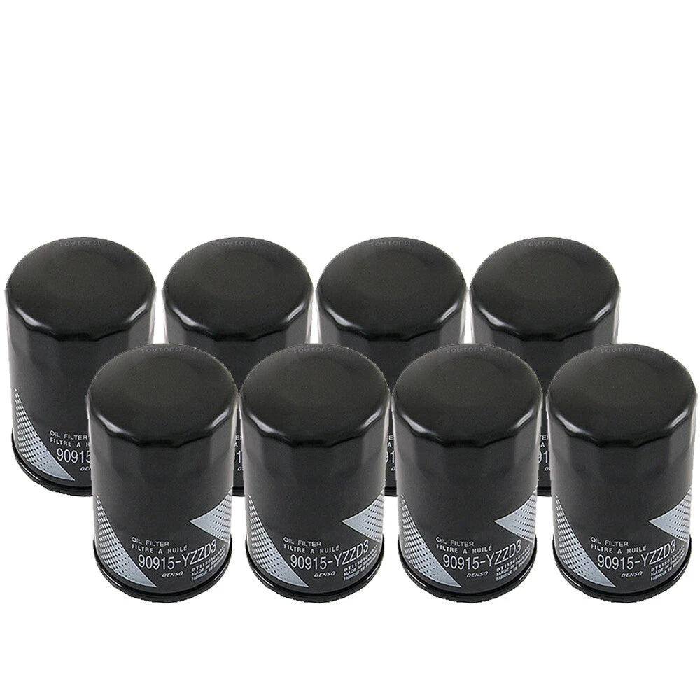 Set of 8 Engine Oil Filters for Lexus Toyota