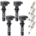 Set of 4 Ignition Coil Spark Plugs for Mazda CX-7 (2007–2012)