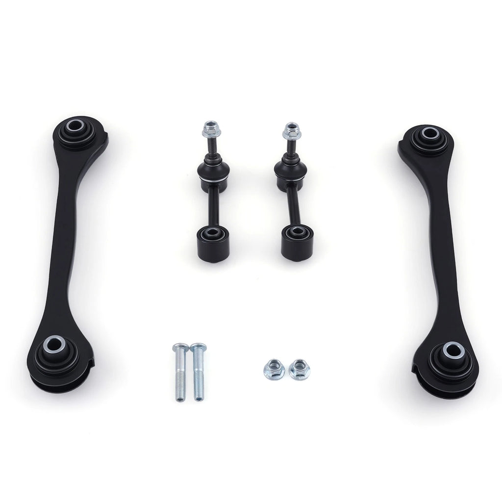 Set of 4 Rear Lower Forward Control Arms w/ Ball Joints for Volkswagen Tiguan, Passat