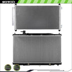 Aluminum Radiator & A/C Condenser Kit for Honda CR-V 2007–2009 2.4L L4