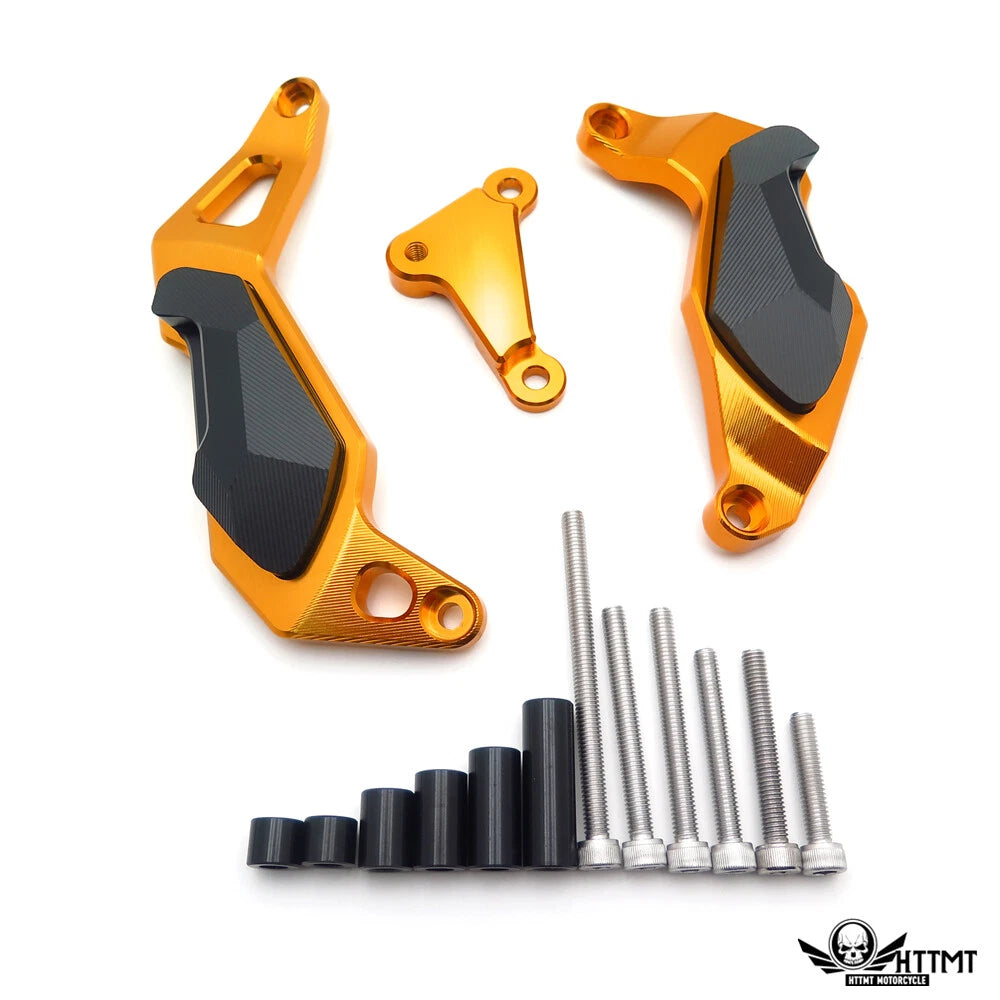 Gold Engine Guard Cover Slider Pads for Kawasaki Ninja 400 (2017–2019)