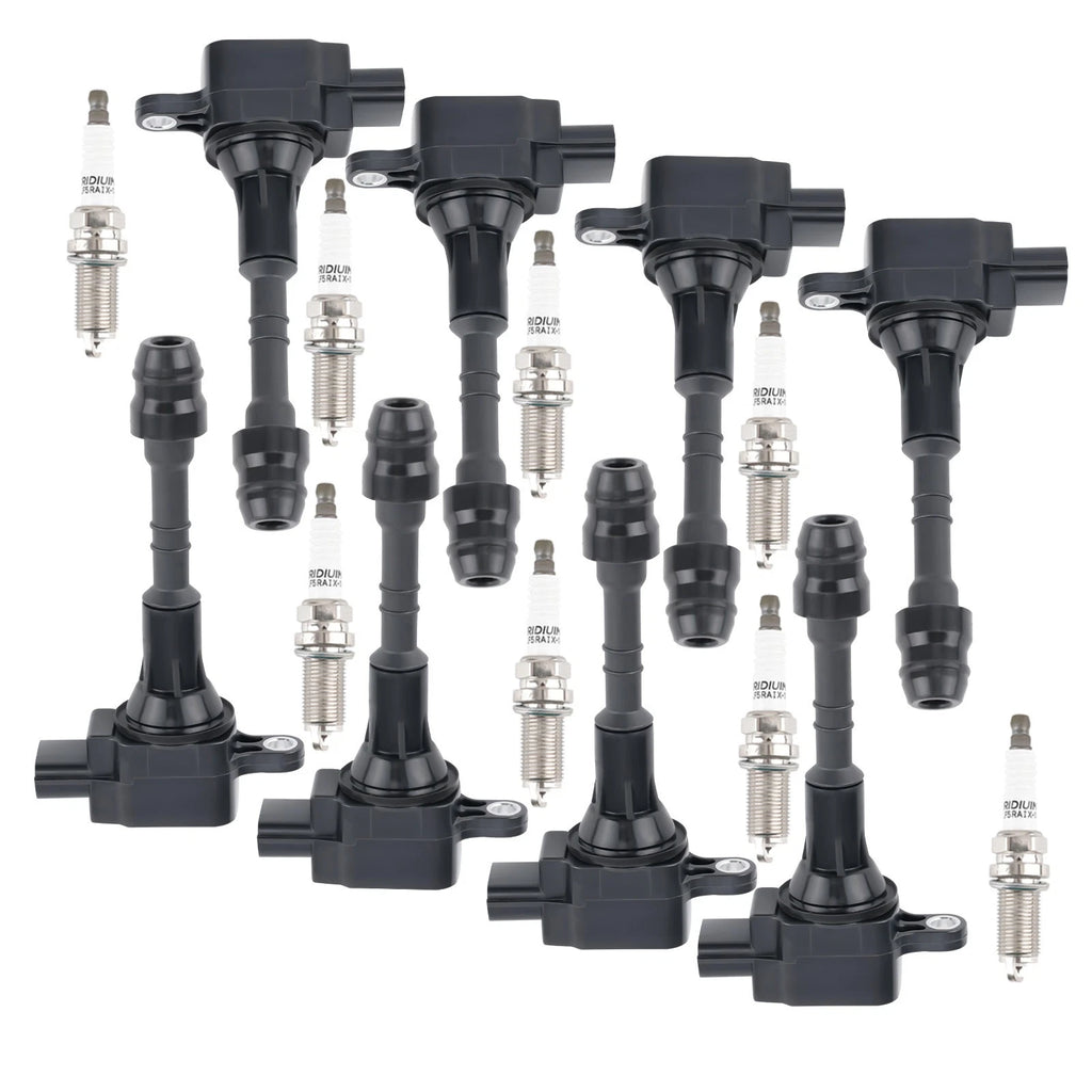 Set of 8 Ignition Coils & Spark Plugs for Infiniti QX5 Nissan Armada Titan V8