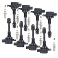 Set of 8 Ignition Coils & Spark Plugs for Infiniti QX5 Nissan Armada Titan V8