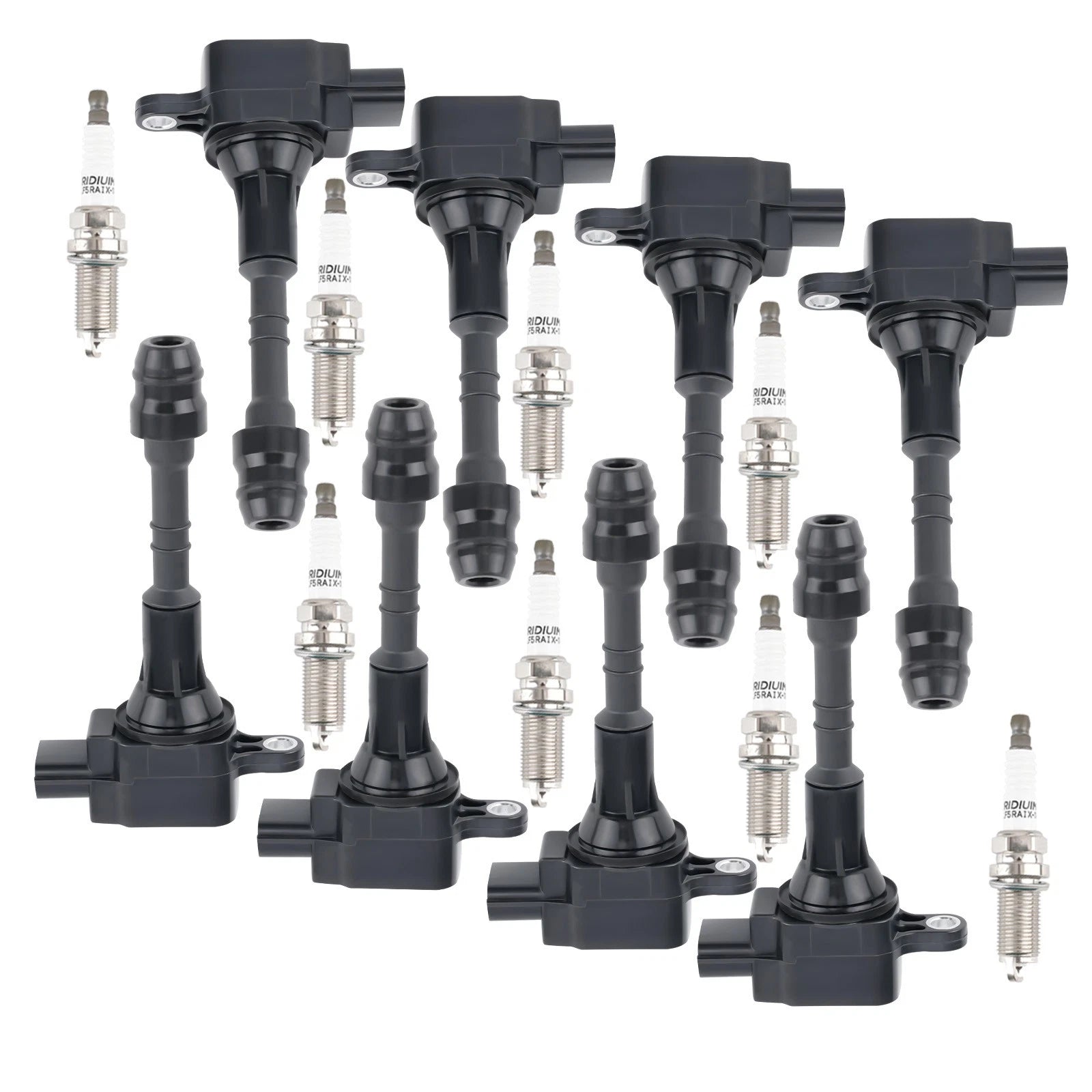 Set of 8 Ignition Coils & Spark Plugs for Infiniti QX5 Nissan Armada Titan V8